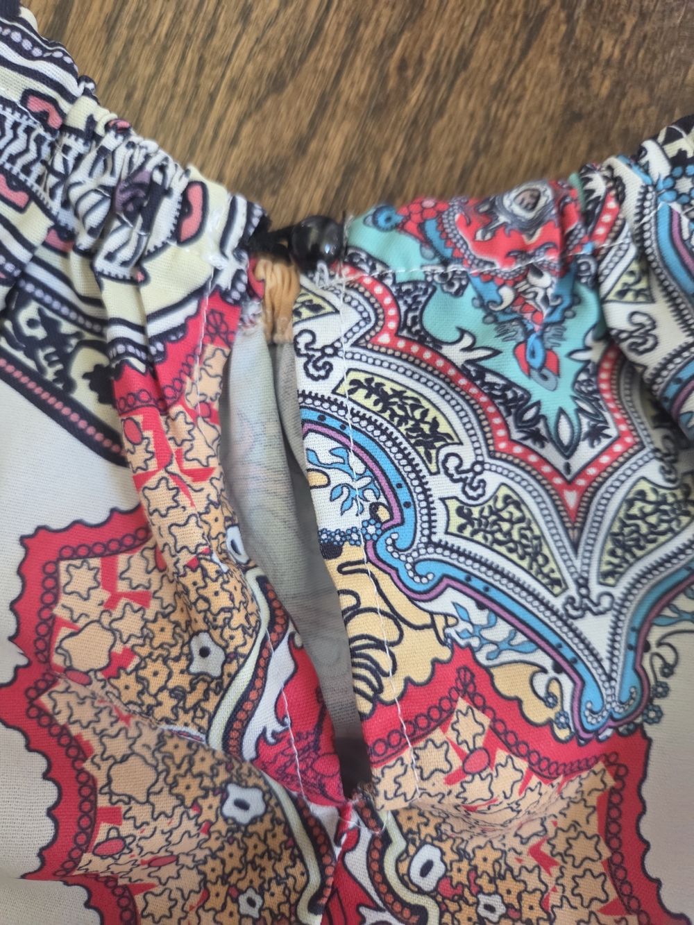 Multicolor Paisley Halter Neck Tunic Top Boho - Picture 8 of 8